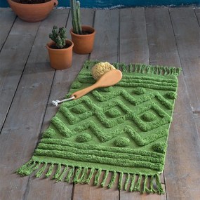 Πατάκι Μπάνιου Enzo Green Nima 70 x 110 70x110cm 100% Cotton