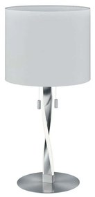Φωτιστικό Επιτραπέζιο Led Nandor 2x300Lm 62x30cm Nickel Mat-White 575310307 Trio Lighting Metal, Fabric