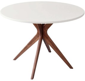 Τραπέζι Jubi Bold JUBIBOLDTROOAK1 100x73cm Oak-White Mdf, Wood
