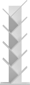Βιβλιοθήκη Fyllo pakoworld λευκό 50x25x141.5εκ