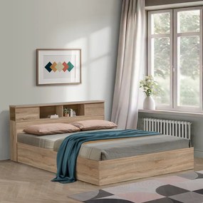 Κρεβάτι OLYMPUS pakoworld σε sonoma απόχρωση 140x200εκ