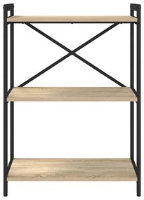 vidaXL Βιβλιοθήκη Sonoma Δρυς 60 x 30 x 83 εκ Επεξεργασμένο ξύλο