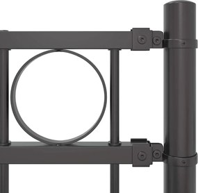 vidaXL Στοιχείο Φράχτη Γκρι 170 x 130 εκ. Ατσάλι
