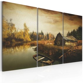 Πίνακας - Idyllic village - triptych 90x60