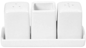 Αλατοπίπερο Σε Βάση (Σετ 4Τμχ) FUK237K2 13,5x5,5x6,2cm White Espiel Πορσελάνη