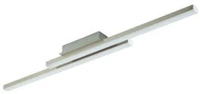 Eglo Fraioli Μοντέρνα Μεταλλική Πλαφονιέρα Οροφής με Ενσωματωμένο LED σε Ασημί χρώμα 105.5cm 900076
