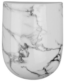 Κασπώ Επιτοίχιο Οβάλ Marble PT3737WH 14,8x7cm White Present Time Ceramic