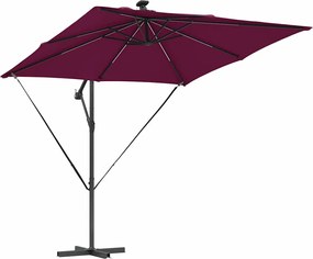 vidaXL Ομπρέλα ηλίου Βεραμάν Κόκκινο 249 x 249 x 250 εκ.