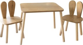 Παιδικό Σετ Τραπεζιού Καφέ CLEVEL 50x45x60
