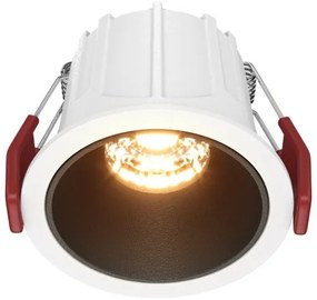 Χωνευτό Σποτ Φωτιστικό Οροφής LED 10W 2700K Downlight Alfa LED Maytoni DL043-01-10W2.7K-RD-WB-DE Μαύρο-Λευκό