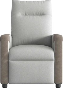 vidaXL καρέκλα ανάκλισης μασάζ Cloud Grey Fabric
