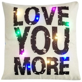 Μαξιλάρι Διακοσμητικό Led Με Γέμιση Σχ. 352 Multi Viopros 45X45 Cotton-Polyester