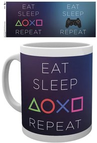 Κούπα Playstation: Eat - Sleep Repeat