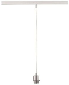 Κρεμαστό Φωτιστικό Ράγας E27 40W Νίκελ ματ m6 - HV-TRACK 6 Fischer Honsel-70321-Νίκελ Ματ 70321