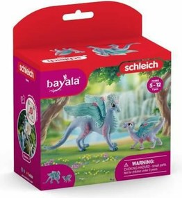 Εικόνες σε δράση Schleich Flower dragon with its little one