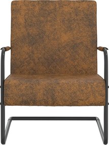 vidaXL Καρέκλα «Πρόβολος» Καφέ Υφασμάτινη