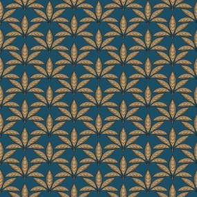 Ταπετσαρία Τοιχου Tropical leaf Μπλε 18513 0.53cm x 10.05m