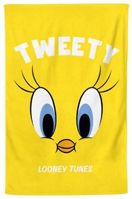 Βαμβακερή Βελουτέ Παιδική Πετσέτα Θαλάσσης Tweety Des.1 Warner Bros 70x130cm Θαλάσσης | 70x130cm Κίτρινο
