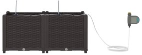 vidaXL Ζαρντινιέρες κήπου Καφέ 80 x 40 x 37.5 cm Ατσάλι
