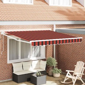 vidaXL Ανασυρόμενη Τέντα Πορτοκαλί και Καφέ 350x250 εκ.