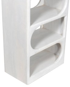 ΡΑΦΙΕΡΑ ΚΟΜΜΟ HANDYR HM9706 ΜΑΣΙΦ ΞΥΛΟ MANGO ΣΕ ΛΕΥΚΟ ΧΡΩΜΑ 60x35x120Υεκ.