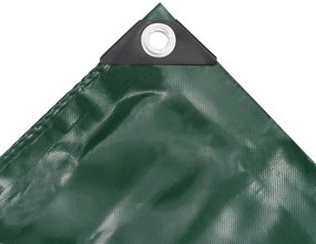 vidaXL Μουσαμάς 650 γρ./μ.² Πράσινος 4 x 5 μ.