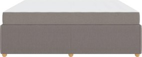 vidaXL Σκελετός Κρεβατιού Taupe 180 x 200 cm ύφασμα
