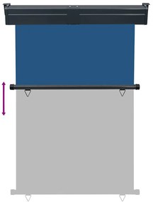 vidaXL Σκίαστρο Βεράντας Πλαϊνό Μπλε 125 x 250 εκ.