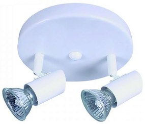 Φωτιστικό Οροφής-Σποτ 9077-2 17x7cm 2xGU10 White Inlight