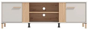 Έπιπλο Τηλεόρασης Belfort 3K2V Cashmere - Artisan Oak 164x40x52 εκ. 164x40x52 εκ.