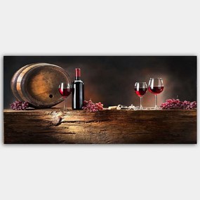 Πίνακας Καμβάς 451ERN1814 120x50cm Multi Wallity Οριζόντιοι Ξύλο, Καμβάς
