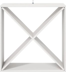 vidaXL Ράφι Κρασιού 2 pcs Λευκό 62 x 25 x 62 cm Στερεά ξυλεία πεύκου