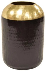 Βάζο Μεταλλικό 00.07.74020 15x24cm Black-Gold Μέταλλο