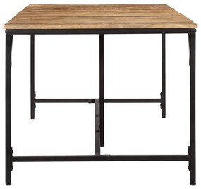 vidaXL Τραπεζαρία 220x90x75 εκ. από Μασίφ Ακατέργαστο Ξύλο Μάνγκο