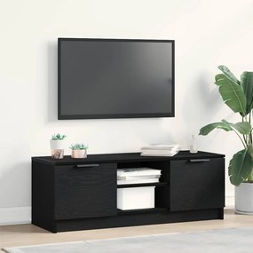 vidaXL Ντουλάπα τηλεόρασης Μαύρο Δρυς 102x35x36,5 εκ Επεξεργασμένο ξύλο