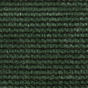 vidaXL Πανί Σκίασης Σκούρο Πράσινο 5 x 5 x 6 μ. από HDPE 160 γρ./μ²