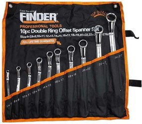 Σετ κλειδιά πολύγωνα κυρτά - 10pcs - Finder - 192136