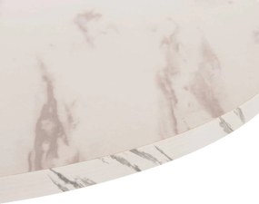 ΤΡΑΠΕΖΙ ΤΡΑΠΕΖΑΡΙΑΣ ROLLO HM9421.11 ΣΤΡΟΓΓΥΛΟ WHITE MARBLE Φ90x74Υεκ.