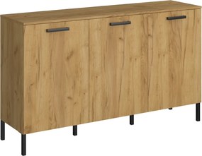 Μπουφές Santes Χρυσό Δρυς-Γραφίτη 155x42x92.5cm