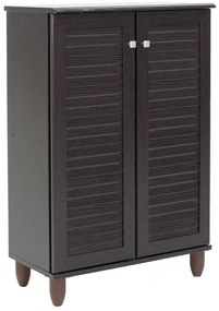 Παπουτσοθήκη-ντουλάπι SANTO pakoworld 10 ζεύγων χρώμα wenge 60x34,5x91,5εκ