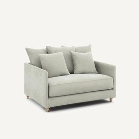 Πτυσσόμενος διθέσιος καναπές από βελούδο stonewashed, Lazare