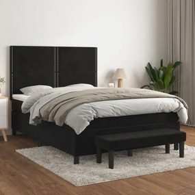 ΚΡΕΒΑΤΙ BOXSPRING ΜΕ ΣΤΡΩΜΑ ΜΑΥΡΟ 140X190 ΕΚ. ΒΕΛΟΥΔΙΝΟ 3137781