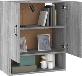 vidaXL Ντουλάπι Τοίχου Γκρι Sonoma 60x31x70εκ. Επεξεργασμένο Ξύλο