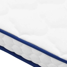 vidaXL Στρώμα με Αφρό Μνήμης Λευκό 200x200x17 εκ. μαλακό