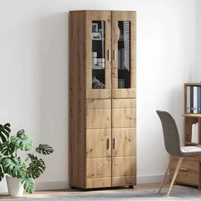 vidaXL Highboard με ράφι με πόρτα FLORIN Artisan Oak 60 x 35 x 182 εκ.