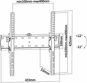 Βάση Τηλεόρασης Aisens WT55T-015 32" 55"