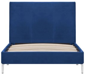vidaXL Πλαίσιο Κρεβατιού Μπλε 90 x 200 εκ. Υφασμάτινο