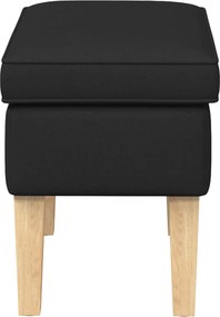 vidaXL Πολυθρόνα Ποδιών Μαύρο 55 x 35 x 41 εκ Ύφασμα