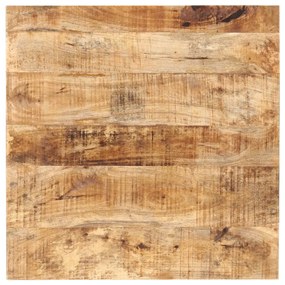 Τραπέζι Bistro Τετράγωνο 60x60x75 εκ. Ακατέργαστο Ξύλο Μάνγκο - Καφέ