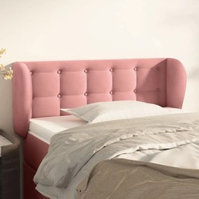 Κεφαλάρι με Πτερύγια Ροζ 83x23x78/88 εκ. Βελούδινο 3117613